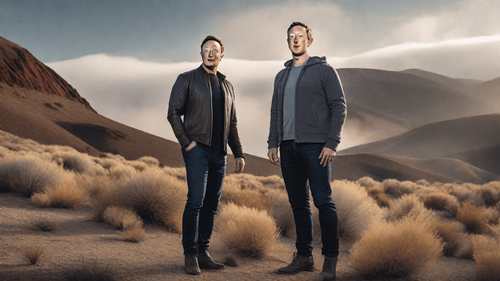 Elon Musk and Mark Zuckerberg 