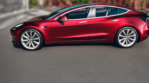 All About the Red Tesla Model 3 