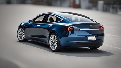 All About the Blue Tesla Model 3 